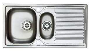 Astracast Contract Sinks -  Astracast Aegean 1.5b 968x500mm Sink Satin