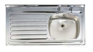 Astracast Contract Sinks -  Emerald 1200 X 600mm Two Tap Holes Left Hand Sbsd S/front