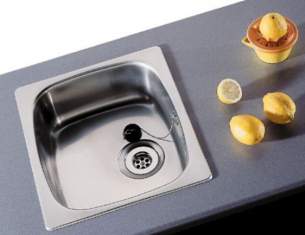 Astracast Contract Sinks -  Onyx 450 X 450mm Inset Rectangular Bowl