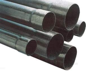 Polypipe Gp Duct 54 200mm Pipe -  2 Inch 54mm X 6m Black Gen Purpose Duct