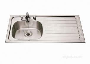 Sissons Stainless Steel Sinks -  Franke Sissons 1015x505 Right-hand Sink Bowl Inset Sink Stainless Steel