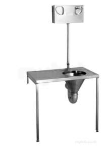 Sissons Stainless Steel Products -  Hospital Duh Slop Hopper 1000 X 600 Rh