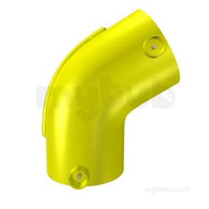 Radius Yellow Mdpe Fittings -  Radius Elbow Ye E/f 75mm 45d 40v