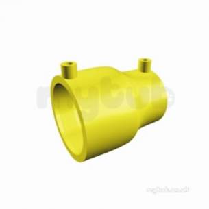Radius Yellow Mdpe Fittings -  Reducer Ye E/f 20mm X 3/4 Inch Met Imp Sdr 9