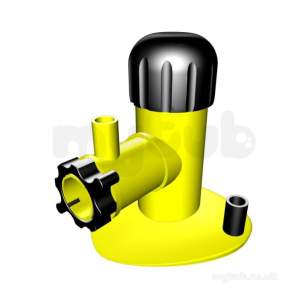 Radius Yellow Mdpe Fittings -  Q/tee Ye Unifit 125x20mm Pe80 U Ga7008
