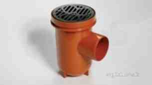 Polypipe Soil -  82mm Trapped Floor Gully Strnr Pfg101-sg