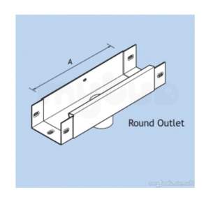 Alumasc Rainwater Products -  Pln 102x76x63mm Gx Run Outlet Gxj1/ro25a