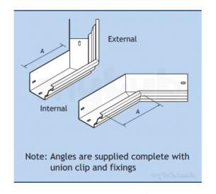 Alumasc Rainwater Products -  Ppc 162x102mm Gx 135 Int Ang Gxm3/ia135a