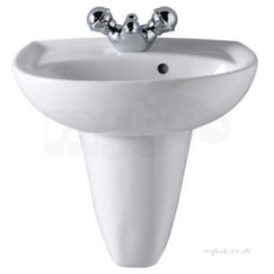 Twyfords Luxury -  Galerie Optimise Semi-pedestal For Cloakroom Gp4960wh