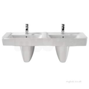 Twyford Galerie Plan Furniture -  Galerie Plan Double Basin 1300x480 1 Tap Gl4361wh