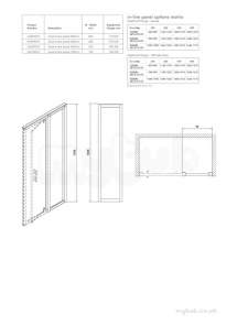 Twyford Geo6 and Hydr8 Enclosures -  Geo6 In Line Panel 180mm G61990cp