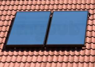 Grant Solar Heating Systems -  Grant Sahara Gsskit1 2 Panel On Roof Bronze