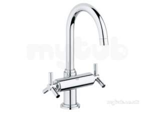 Grohe Tec Brassware -  Grohe 21019 Atrio Basin Mono Chrome Plated 21019000