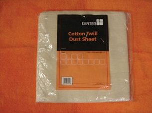 Cleaning Brushes and Asbestos Pads -  12 X 9 Cotton Twill Dust Sheet Dd Dust Sheet