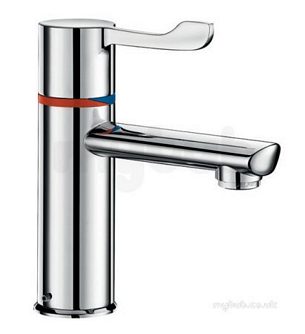 Delabie Basin Mixers -  Delabie Securitherm Seq Bioclip Basin Mix H85 L120 Lever L100 Copper