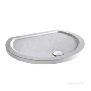 Twyford Geo6 and Hydr8 Enclosures -  Hydr8 Floor D Shape Bow Tray 760mm H84940wh