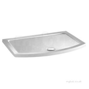 Twyford Geo6 and Hydr8 Enclosures -  Hydr8 Bow Slider Shower Tray 1200x700/860mm H86528wh