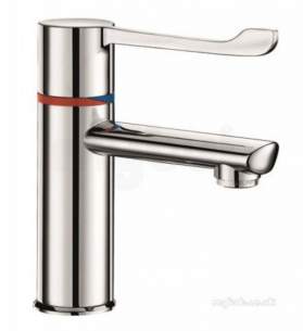 Delabie Basin Mixers -  Delabie Securitherm Thermostatic Sequential Basin Mixer H.85 L.120