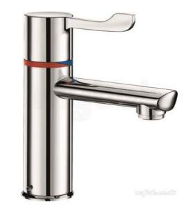 Delabie Basin Mixers -  Delabie Securitherm Seq Bioclip Basin Mix H85 L120 Lever L100 Copper