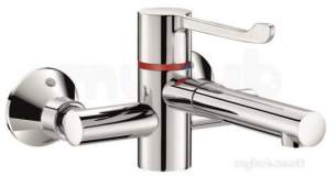 Delabie Brassware -  Delabie Securitherm Seq Sink Mix Bioclip Spout 200 C-c Inline Sp