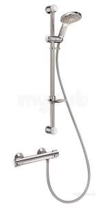 Delabie Brassware -  Delabie Securitherm Thermostatic Shower Kit Offset Std