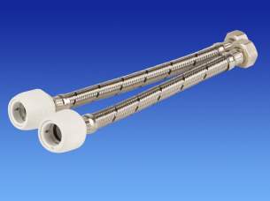 Hep2O Underfloor Heating Pipe and Fittings -  Hep2o Hd125b 300mm Flex Tap Conn 22x3/4