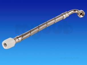 Hep2O Underfloor Heating Pipe and Fittings -  Hep2o Flexi Tap Elbow 15x1/2 L-300 Hd125d/15w