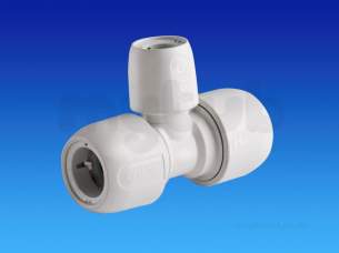 Hep2O Underfloor Heating Pipe and Fittings -  Hep2o Hd13 Rb Tee 28x28x22 Hd13/28w