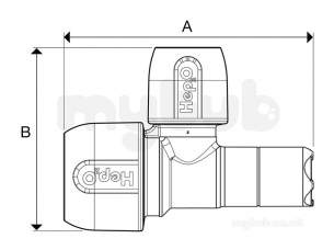 Hep2O Underfloor Heating Pipe and Fittings -  Hep2o Branch Reduced Tee Spigot W 22x15 Hd15/22w