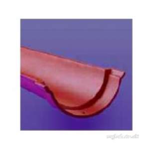 Alumasc Painted Cast Iron Hr Gutter -  4 Inch X 6ft Half Round Gutter Hg40/6ft/pa