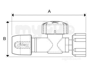 Hep2O Underfloor Heating Pipe and Fittings -  Hep2o Hx18 Straight Service Valve 15x1/2