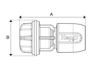 Hep2O Underfloor Heating Pipe and Fittings -  Hep2o Hx20 Tank Connector 22x3/4