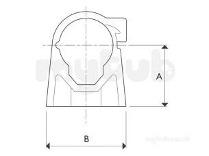 Hep2O Underfloor Heating Pipe and Fittings -  Hep2o Pipe Clips Screw Type 22 Hx85/22w