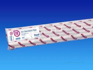 Hep2O Underfloor Heating Pipe and Fittings -  Hep2o Wh 3m Length Std Pb Pipe 22