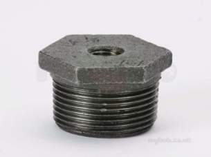 Crane Black Malleable Large -  Crane Black Malleable Bush-140 2 1/2 X 1 1/4