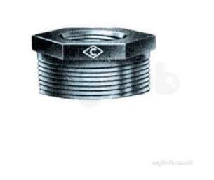 Georg Fischer Galvanised Malleable Large -  Gf-241 Red. Bush -galv 3 X 1
