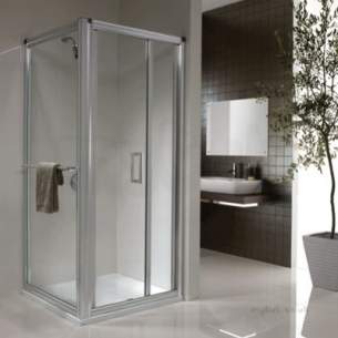Twyford Geo6 and Hydr8 Enclosures -  Hydr8 Infold Shower Door 900mm H85900cp
