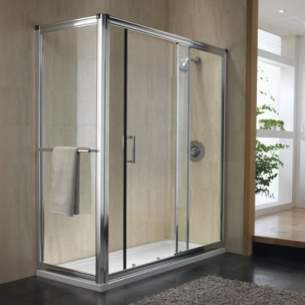 Twyford Geo6 and Hydr8 Enclosures -  Hydr8 Sliding Door 1500mm Left Hand Or Right Hand H89501cp