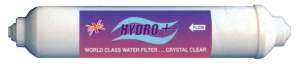 Inline Water Filters -  Hydro 10 Inch Gac 1/4 Inch Pushfit