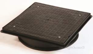 Polypipe Inspection Chambers -  Square Cover And Frame 350mm Opening [a] Icdc1 B