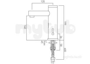 Vado Brassware -  Zoo Infra-red Mono Basin Mixer Plus Adjust