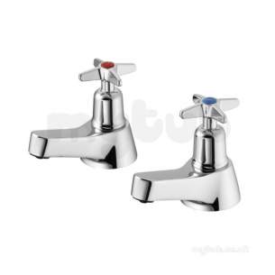 Ideal Standard Brassware -  Armitage Shanks Sandringham 21 B9876 X Top Bath Taps Cp B9876aa