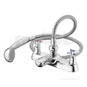 Ideal Standard Brassware -  Sandringham 21 B9878 X Top Two Tap Holes Bsm And Kit Cp