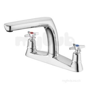 Ideal Standard Brassware -  Sandringham 21 B9880 Xtop Two Tap Holes Dck Sink Mixer Cp B9880aa