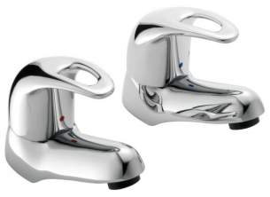 Pegler Luxury Bathroom Brassware -  Pegler Yorkshire Izzi 4g4091 1/2 Basin Tap Pair