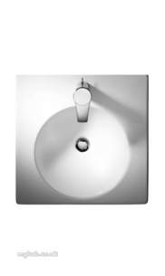 Ideal Standard Sottini Ware -  Ideal Standard Lagaro Basin 50 X 50 White One Tap Hole Square