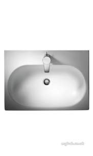 Ideal Standard Sottini Ware -  Ideal Standard Lagaro Basin 70 X 50 White One Tap Hole Rectangular J440501