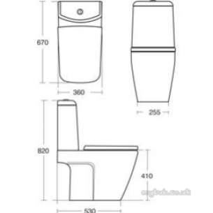 Ideal Standard Sottini Ware -  Ideal Standard Celano Cistern Bi White 6/4l Dfv Cp J453701
