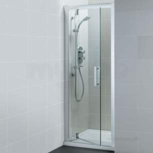 Ideal Standard Synergy Shower Enclosures -  Ideal Standard Synergy L6202 Pivot Dr 800mm Sil Clear L6202eo