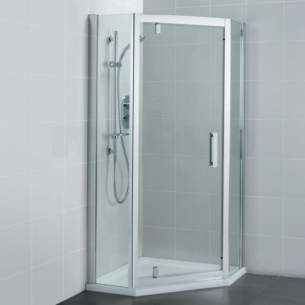 Ideal Standard Synergy Shower Enclosures -  Ideal Standard Synergy L6214 800mm Pentagon L6214eo